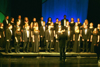 The University Singers, under the direction of music department chair Richard Joiner, perform at the Sixth Annual Scholarship Banquet. - Photo by Jim Veneman