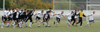 The entire men's soccer team, as they do after ever match, gathers and sprints toward the Union student section in appreciation for their support.  This following Union's 4-1 win over Missouri Baptist. - Photo by Steven Aldridge