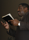 The animated Voddie Baucham led a session of the  Faith in Practice Conference in Hurt Commons. - Photo by Heather Phillips