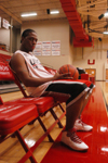 Junior Mack Bealim prepares to leave his mark on the court. The team hopes to make a national appearance with Bealim's help. - Photo by Heather Phillips
