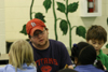 Paul Cornwell spent time with students at South Elementary during his Day of Remembrance service project. - Photo by Derek Ownby