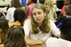 Katie Mathis spent time with students at South Elementary during her Day of Remembrance service project. - Photo by Derek Ownby