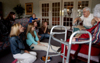 Members of the Freshman Council spent time at Cheyenne Trace Assisted Living during their Day of Remembrance service project. - Photo by Heather Phillips