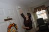 Union sophomore Elizabeth Lovell, of Brownsville, Tenn., helps clean a resident's room at Alexandria Place, an assisted living facility, as part of Day of Remembrance.  - Photo by Morris Abernathy