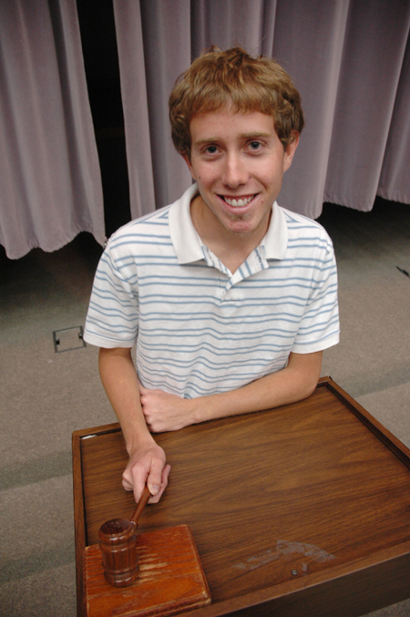 Senior Brad Spencer, outgoing SGA president, finishes out his term as president this fall.