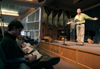 Minister to the University Todd Brady spoke on <em>Living Under Lordship -- not Legalism</em>
from Luke 6:1-11 during a chapel service.
 - Photo by Kyle Kurlick