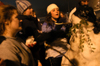 Candra Pennington, Katrina Parker, Kayli Anthony and friends make a snowman. - Photo by Heather Phillips