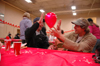 Adam Fox and Marcus Boehler fellowship at the World's Larget Tailgate Party before the Cumberland games. - Photo by Kristen Nicole Sayres