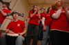 <em>The Boneheads</em> made some noise during the Lady Bulldogs' game against Cumberland. - Photo by Kristen Nicole Sayres