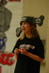 Diane Kahler, daughter of Mark and Cindy Kahler, becomes a young <em>Bonehead</em>. - Photo by Heather Phillips