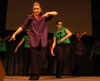 The Zetas peformed numbers with a Batman theme during the Variety Show. Zeta ended up winning the large group category. - Photo by Heather Phillips