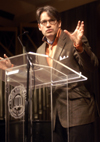 Humorist, Movie Critic, and Social Commentator Eric Metaxas spoke at the Mars Hill Forum chapel. - Photo by Stephanny Rodriguez