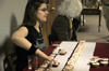 Amber Roberts hands out cupcakes containing multiple digits of pi on Pi Day 2006. - Photo by Stephanny Rodriguez