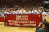 Union's Lady Bulldogs celebrate a second consecutive NAIA national championship at Oman Arena following their 79-62 victory over Lubbock Christian. - Photo by Jim Veneman