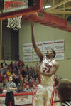 Junior forward Deywane Lee goes up for a layup in Union homecoming win over No. 1 Mountain State. - Photo by Steven Aldridge