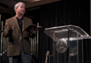 Gordon Fort, vice president for overseas operations with the SBC International Mission Board, spoke in chapel on <em>The Terms of Discipleship</em> from Luke 9:23-26. - Photo by Stephanny Rodriguez