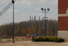 The Union community enjoyed watching the beginning stages of the steel structure for Roy L. White Hall dring late March and early April of 2006. - Photo by Morris Abernathy