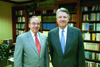 President David S. Dockery and SBC President Jack Graham pose for a photo shortly before Dr. Graham's chapel address. - Photo by Jim Veneman