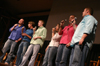 Brandon Thornsberry, William Boyd, Adam West, Kelly Northam, Will Gruenwald and Joel Bain perform during A Night of Song and Dance. - Photo by Stephanie Schroeder