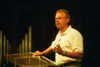 Greg McFadden, pastor of FBC, Hohenwald, TN, speaks on the pastors' personal worship during a session at the 2002 Pastors' School. - Photo by Jim Veneman