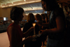 The light is started during the BSN lamplighting ceremony. - Photo by Morris Abernathy