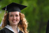 Rachel Irene Melton of Collinsville, Ill. smiles after completing a bachelor of arts degree in intercultural studies. - Photo by Morris Abernathy