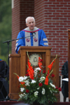 Dr. Paul R. Corts delivered the commencement address at Union University's spring graduation. It was Corts' first official duty as the new president of the Council for Christian Colleges and Universities. - Photo by Morris Abernathy