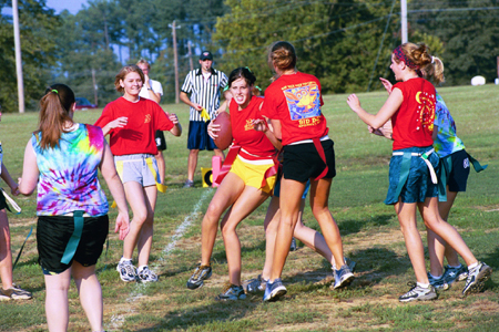 Intramural Flag Football Action