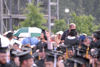 About halfway through the reading of the graduates' names the rains began to fall. - Photo by Kathleen Murray