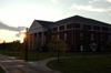 Jennings Hall after a rainstorm. - Photo by Morris Abernathy