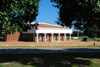 Fesmire Fieldhouse nears completion before the dedication ceremony in early August. - Photo by Morris Abernathy