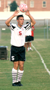 Scott Sincliar looks for a teammate during a match at Union. - Photo by Kyle Kurlick
