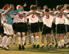 Union's Bulldogs get pumped up before the game. - Photo by Kyle Kurlick