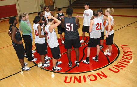 The Lady Bulldogs work hard in preparation for the season opener against Arkansas Baptist College.