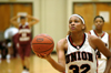 Natanya Smith, junior center, preapres to shoot a free throw. - Photo by Brad Moore