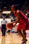 Ena Daniels gets set for a shot during Union's 2006 NAIA National Title run, their second straight title. - Photo by Stephanie Schroeder