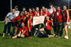 The Thunder Chickens intramural softball team pose after winning a game. - Photo by Stephanny Rodriguez