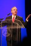 President Dockery welcomed the audience to the Tenth Annual Scholarship Banquet. - Photo by Stephanie Schroeder