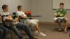 Sophomore Mark Trammell leads his Focus group in some bonding activities. - Photo by Matthew Diggs