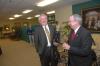 President Dockery and Photographer Jim Veneman enjoy a moment shortly before Churchill's visit for the Tenth Annual Scholarship Banquet. - Photo by Morris Abernathy