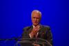 Winston S. Churchill delivers his keynote address during the Tenth Annual Scholarship Banquet. - Photo by Morris Abernathy