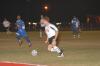 Benny Crozier drives the ball upfield against No. 1 ranked Lindsey Wilson College.  Union won 2-1 in overtime. - Photo by Morris Abernathy