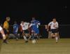 Bobby McColl (14) and Gareth Munro (19) track the ball during the match against Lindsey Wilson College. - Photo by Morris Abernathy