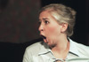 Miranda Wallace displays a wide range of emotions in <i>The Odd Couple.</i> - Photo by Jim Veneman