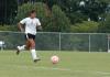 Bulldog midfielder Cynthia Medina dribbles the ball upfield during Union's matchup against Brescia Univeristy (Ky.). - Photo by Steven Aldridge