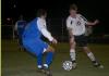 Junior Benny Crozier uses some fancy footwork against a Lindsey Wilson opponent. - Photo by Stephanie Schroeder