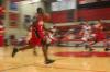Sophomore Tony Brown drives the ball down court as in a Bulldog Madness scrimmage. - Photo by Stephanie Schroeder