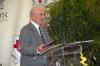 Donald R. Webb accepts the Distinguished Service Award at the Alumni Awards Dinner during Homecoming. Webb was integrally involved in the study, planning and implementation of Union’s relocation from downtown Jackson to its campus in north Jackson. - Photo by Morris Abernathy