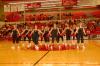 The Union Cheerleaders perform a routine during halftime of the Lady Bulldogs' game during Homecoming. - Photo by Morris Abernathy