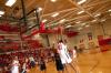 D.J. Sissoko takes a shot over the head of the defender from St. Gregory's University (Okla.). - Photo by Morris Abernathy